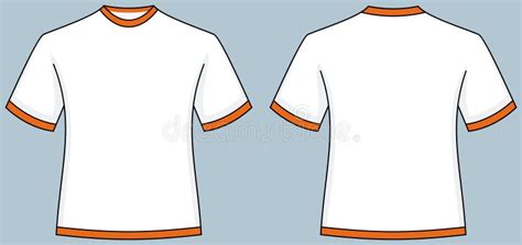 T Shirts Front And Back Vector Stock Vector Illustration Of Style
