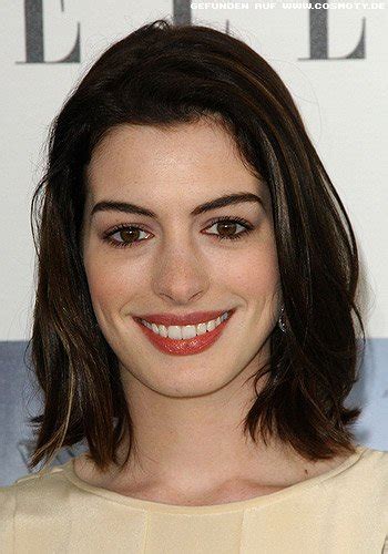 Frisuren Bilder Anne Hathaway Mit Schulterlangem Long Bob Frisuren
