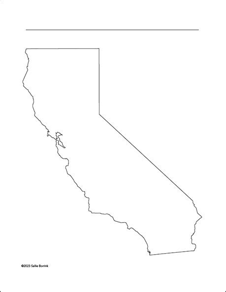California Map Printable Sallie Borrink