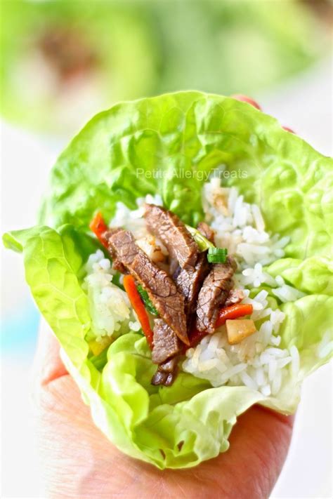 Our goal is to share our love of korean home cooking and wonderful culture. Korean BBQ (Bulgogi) Lettuce Wraps - Petite Allergy Treats