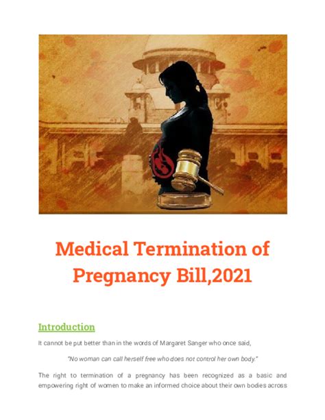 pdf medical termination of pregnancy bill 2021 asmita srivastava