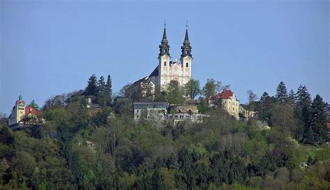 Linec Linz bazilika Poestlingberg Poutní kostel na vrchu vysokém