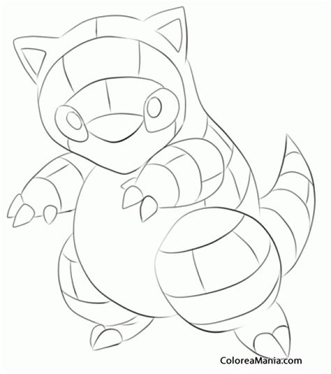 Colorear Sandshrew Pokemon Dibujo Para Colorear Gratis