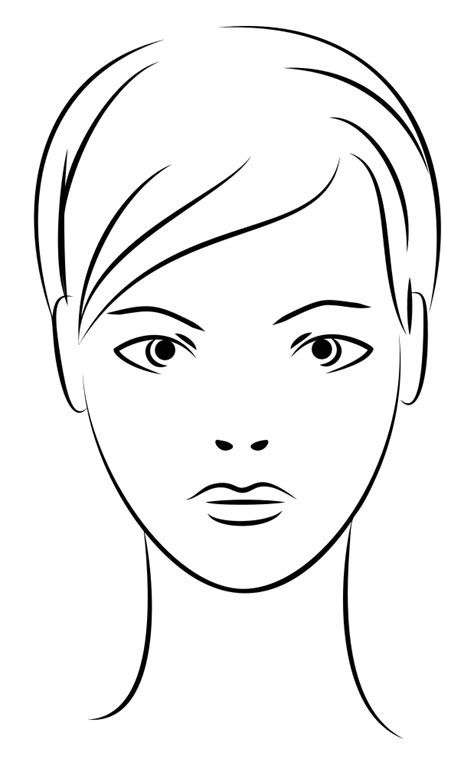 I love incorporating technology into my sewing. OnlineLabels Clip Art - Female Face Line Art