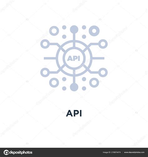 Api Icon Application Programming Interface Concept Symbol Design Vector
