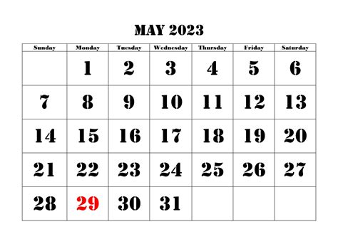 Free Printable May 2023 Calendar Holidays With Dates