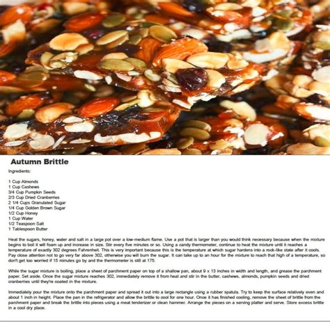 Autumn Brittle Recipe Brittle Recipes How Sweet Eats Holiday Recipes
