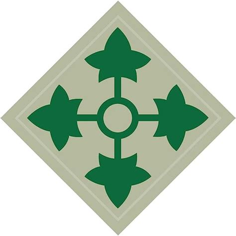 Us Army 4th Infantry Division Patch Reflective Decal 3
