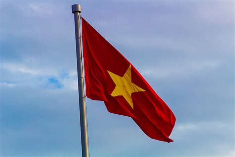 Hd Wallpaper Red And Yellow Flag With Star On Pole Symbol Vietnam