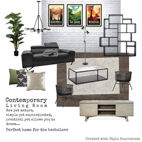 Contemporary Living Room Interior Design Mood Board By Laurenxhjk