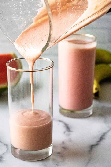 Watermelon Banana Smoothie Quick And Easy Heavenly Home Cooking