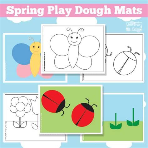 Free Printable Play Dough Mats For Preschool Sensory Play