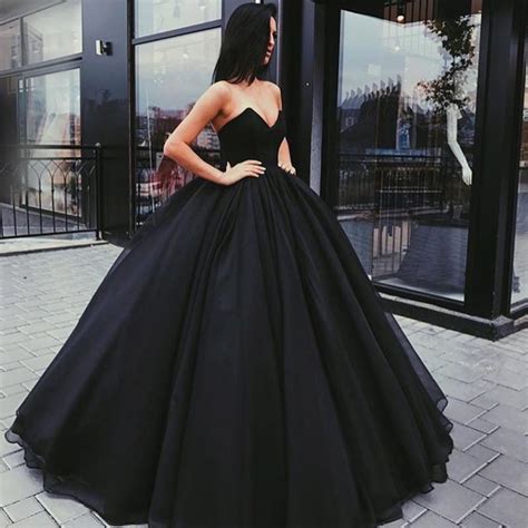 siaoryne lp051874 black sweetheart corset ball gown prom dress 2022 ve