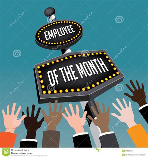 A quirky but beautiful young woman finds more then she bargain for when she poses as the employee of the year for financial. Employee Of The Month Retro Sign Stock Vector - Illustration of award, business: 63505050