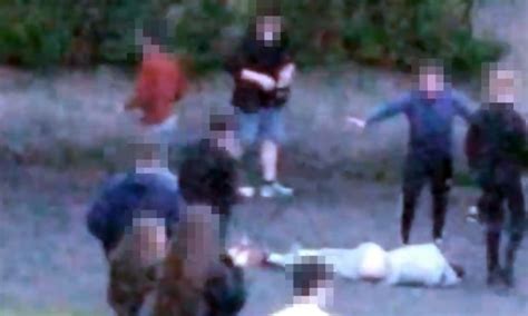 Shocking Footage Shows Victims Head Being Stamped On