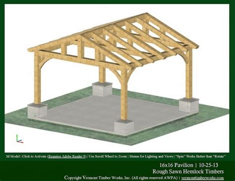 These detailed plans have a buying groceries checklist of the entirety it is very important purchase to build this 20'x20' out. Plans, Perspectives, and Elevations of Timber Pavilions