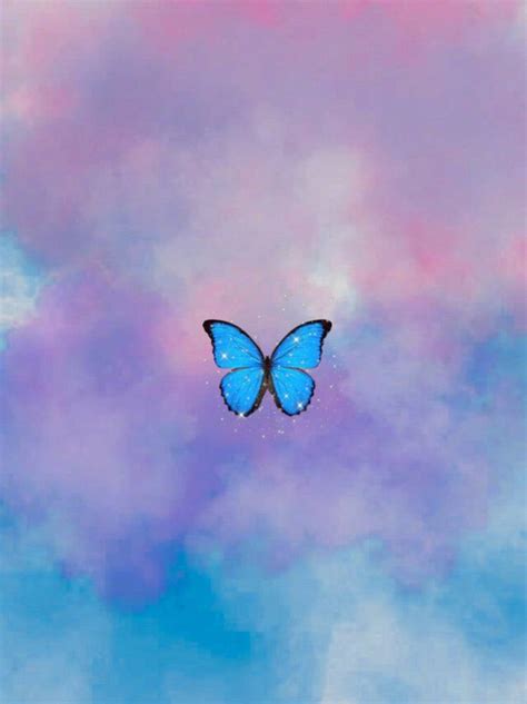 Fondo De Pantalla Bonito Con Mariposa Celeste Butterfly Wallpaper