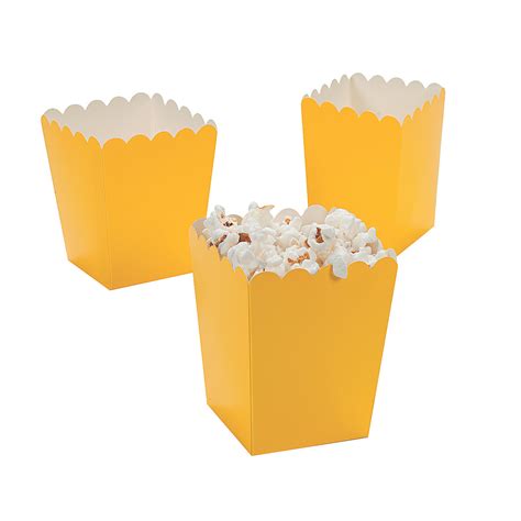Mini Yellow Popcorn Boxes Party Supplies 24 Pieces 886102044025 Ebay