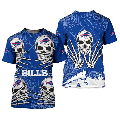 Buffalo Bills T Shirt Skull For Halloween Graphic Jack Sport Shop