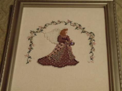 Counted Cross Stitch Renaissance Angel Beaded And Special Threading