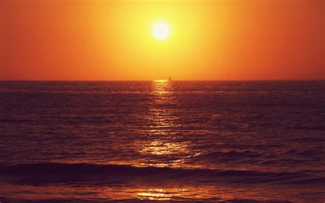 Papel De Parede Luz Solar Pôr Do Sol Mar Agua Natureza Reflexão