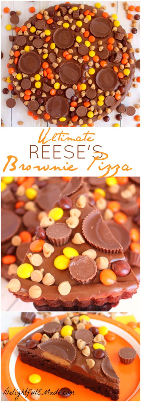 ultimate reese s brownie pizza delightful e made