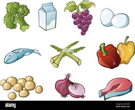 Healthy Food Cartoon Drawing Pile Of Fresh Vegetables Driskulin