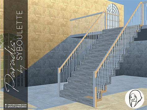 Paradis Functional Stairs Set By Syboubou At Tsr Sims 4 Updates