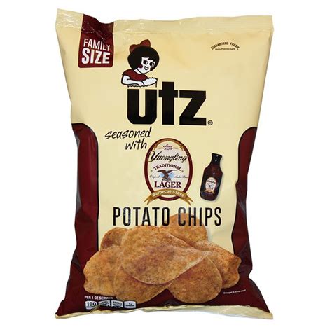 Utz Potato Chips Seasoned With Yuengling Traditional Lager Barbecue