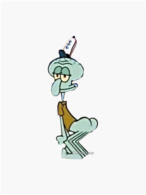 Squidward Twerk Sticker For Sale By Cutiepower Redbubble