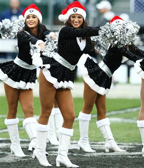 Pin By Tirrell Rhames [fynal Fantasy On Raiderettes Merry Christmas Raiders Cheerleaders