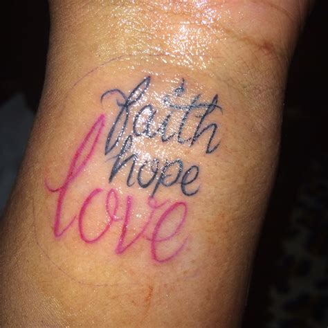 11 Best Faith Hope Love Tattoos Images On Pinterest