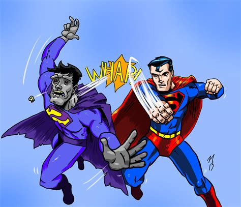Superman Vs Bizarro By Huflugpu On Deviantart