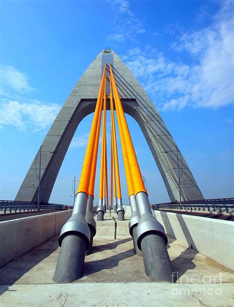 Modern Cable Stayed Bridge Photograph By Yali Shi