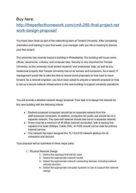 Network Proposal Template