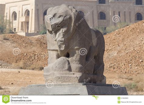 Babylon Lion Statue Stock Image Image Of Ancient Hard