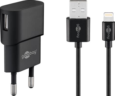 Kit De Charge Goobay Apple Lightning 5 W Bloc Dalimentation Avec