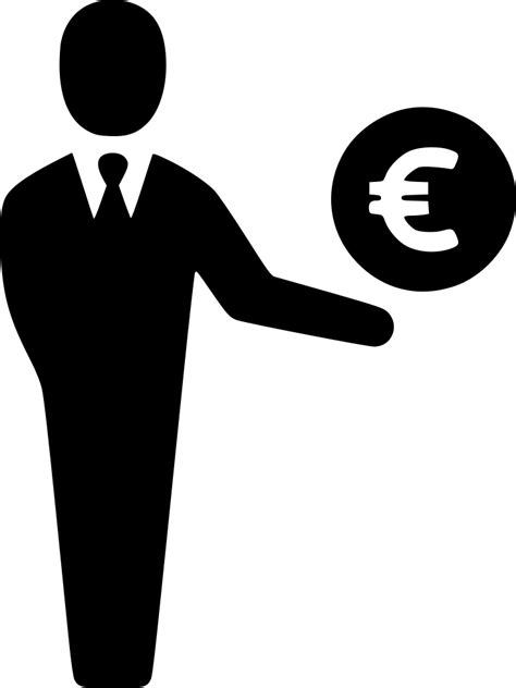Euro Businessman Earnings Salesman Income User Svg Png Icon Free