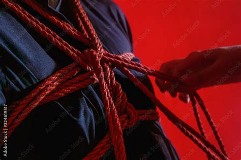 Model and Japanese Bondage Art Shibari Stock 写真 Adobe Stock