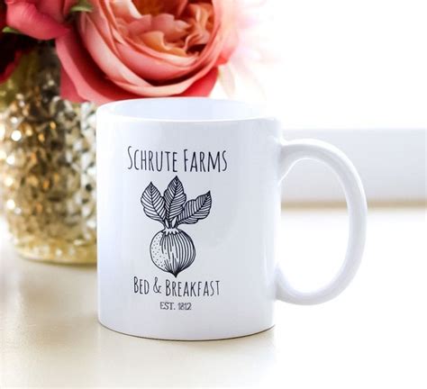 Schrute Farms Bed Breakfast The Office Inspired Coffee Mug Tea Mug Travel Mug Dunder Mifflin
