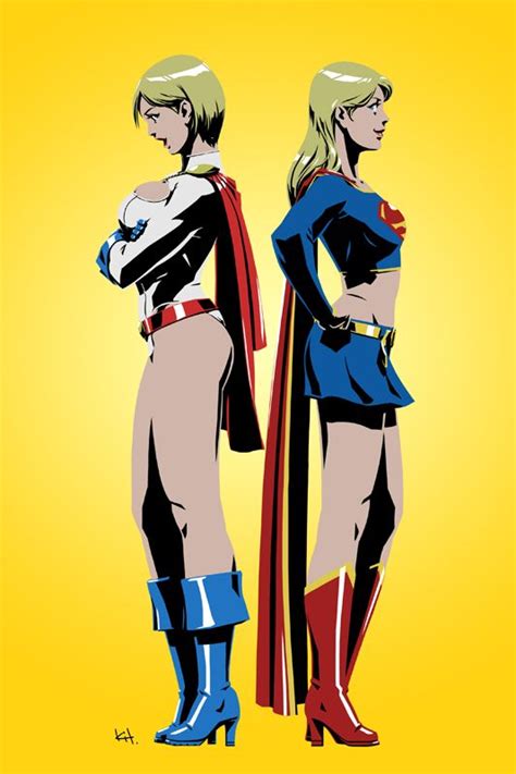 Power Girl And Supergirl Power Girl Supergirl Powergirl Vs Supergirl