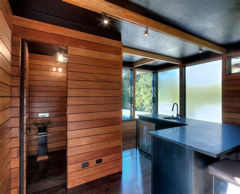 Wood Clad Walls Interior Design Ideas