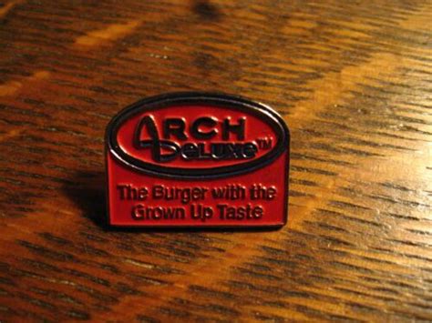 mcdonalds arch deluxe lapel pin vintage 1996 mcdonald s adult hamburger burger ebay