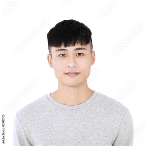 Closeup Asian Young Man Face Portrait Stockfotos Und Lizenzfreie