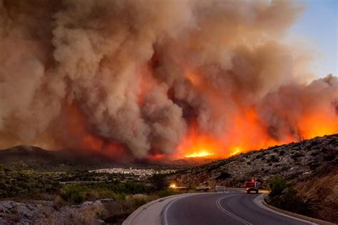 In Pics Devastating Wildfire Causing A State Of Emergency In Europe