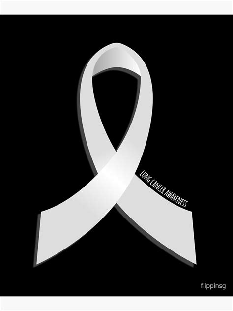 Lung Cancer Awareness Ribbon Mounted Print For Sale By Flippinsg