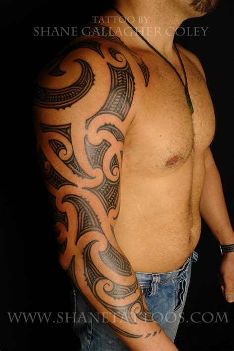 Maori Polynesian Tattoo Maori Sleeve Tattoo On Mana