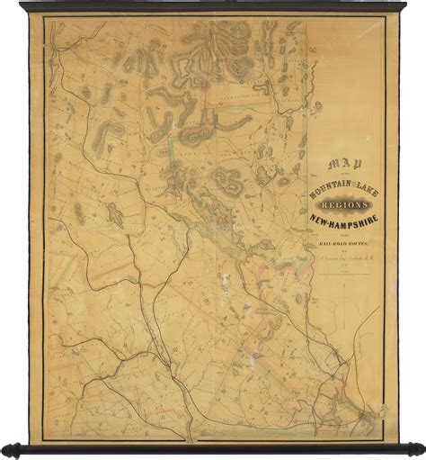 The First White Mountains Map Rare And Antique Maps