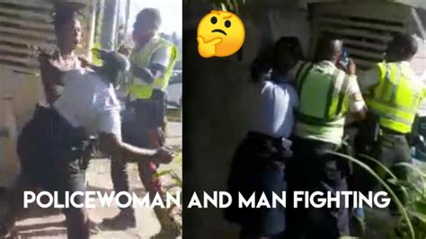 jamaican police and man fighting in portland residents cursing police in stop and search