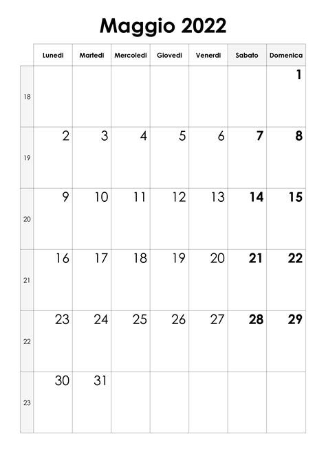 Calendario Maggio 2022 Calendariosu